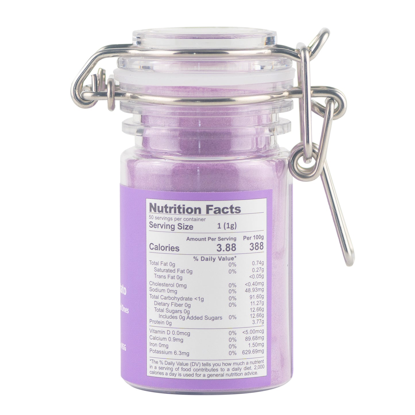 A Lilo Premium Purple Sweet Potato Powder 50g Bottle - Lilo Premium Ikan Bilis Powder