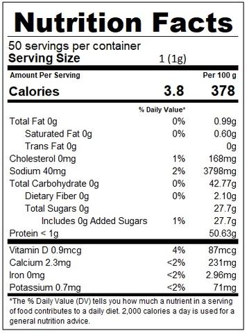Lilo Premium Scallop Powder Resealable Refill Pack 55 grams - Lilo Premium Ikan Bilis Powder